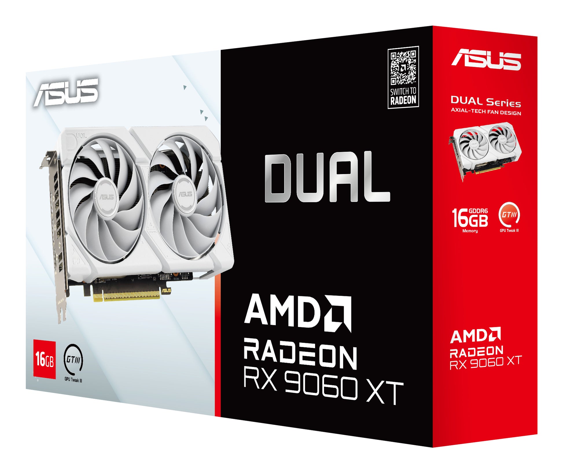 ASUS Radeon RX 9060 XT, 16 GB GDDR6, PCI Express 5.0