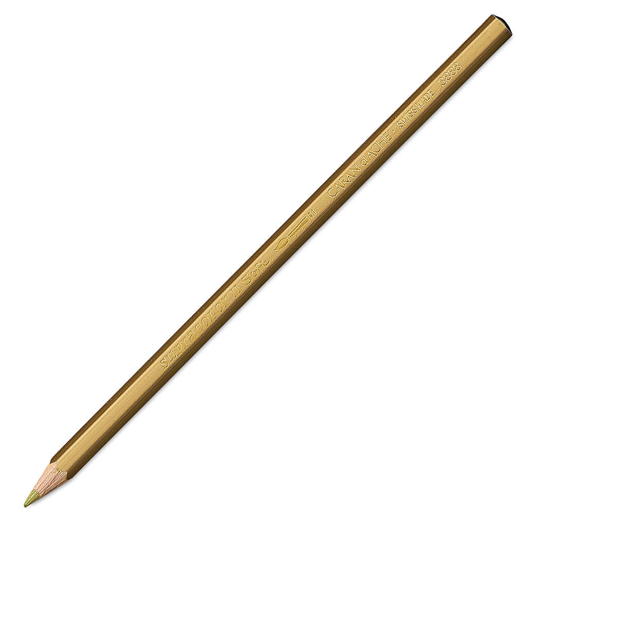 Caran d-Ache Caran d'Ache Aquarellfarbstift Supracolor Soft – Gold, im Metalletui, Ø 3,8 mm, FSC