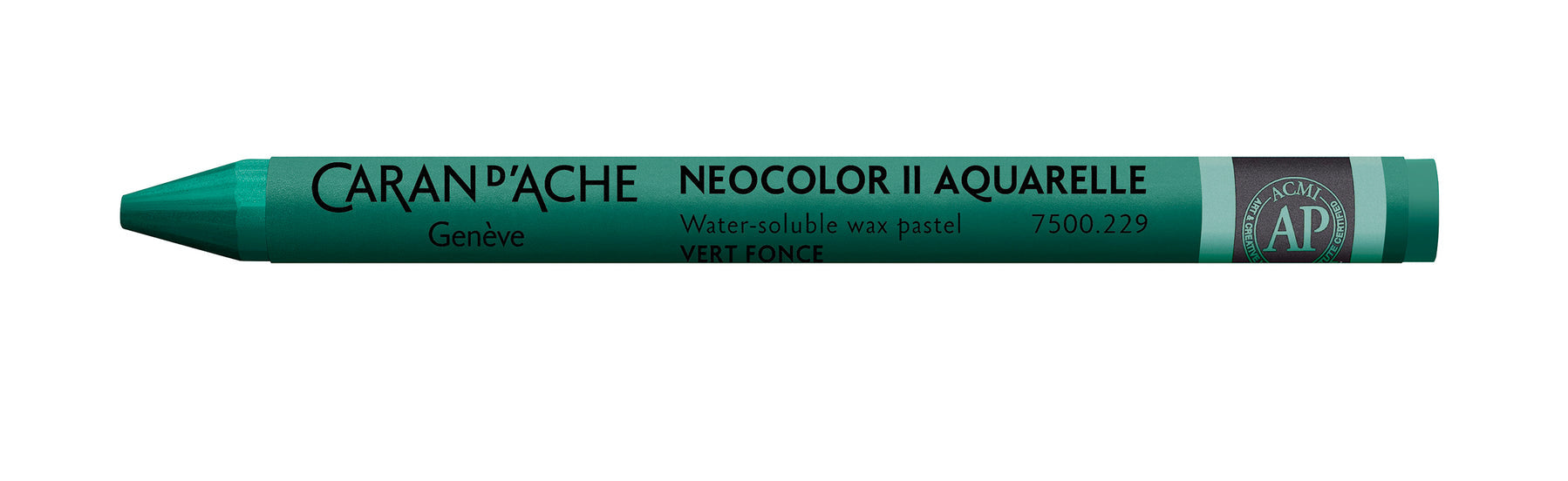 Caran d-Ache Caran d'Ache Neocolor II Aquarellfarbstift – Dunkelgrün, Mine Ø 8,6 mm