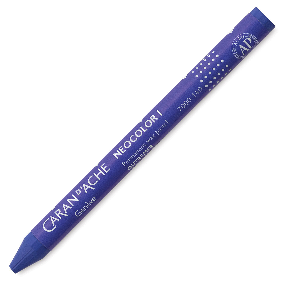 Caran d-Ache Caran d'Ache Neocolor I Malkreide – Ultramarinblau, Ø 9 × 100 mm, 1er-Pack, wasserfest, lichtbeständig