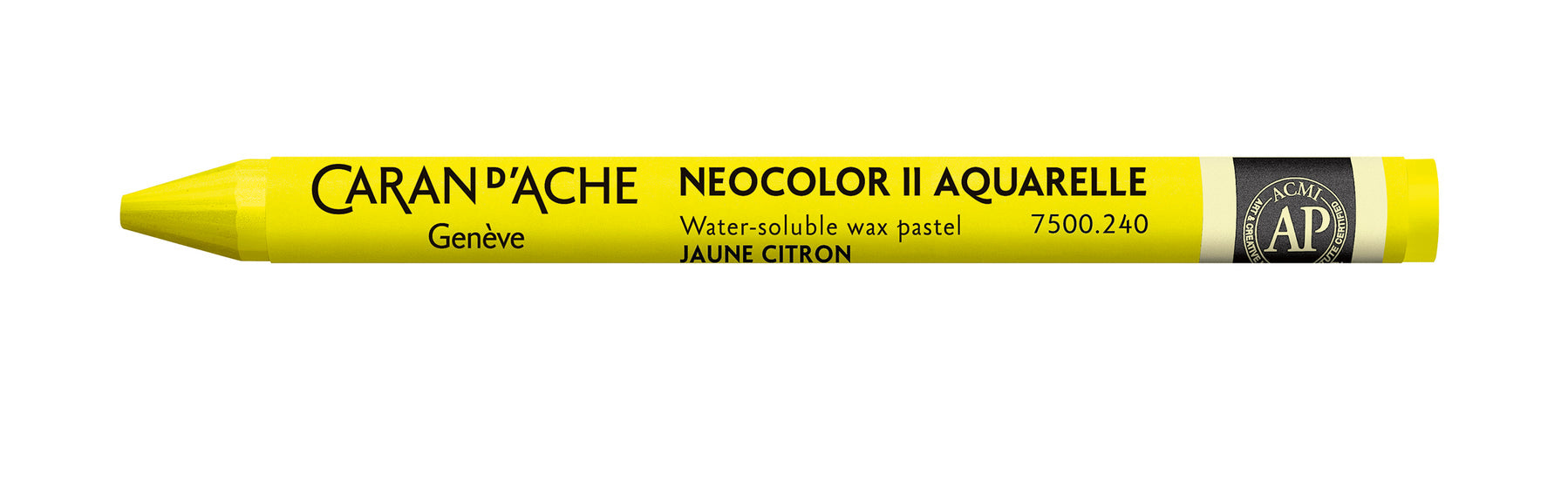 Caran d-Ache Caran d'Ache Neocolor II Aquarellfarbstift – Zitronengelb, Mine Ø 8,6 mm