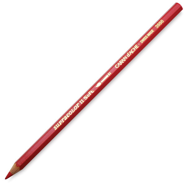 Caran d-Ache Caran d'Ache Aquarellfarbstift Supracolor Soft – Scharlachrot, im Metalletui, Ø 3,8 mm, FSC