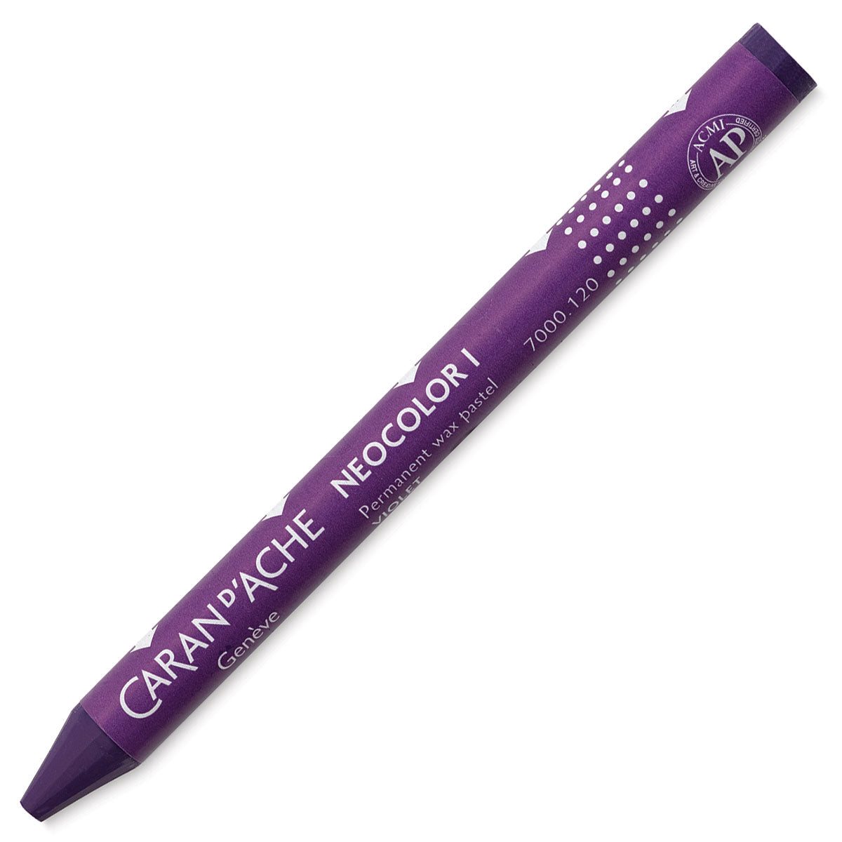 Caran d-Ache Caran d'Ache Wachsmalkreide – Violett, Ø 9 × 100 mm, wasserfest, lichtbeständig