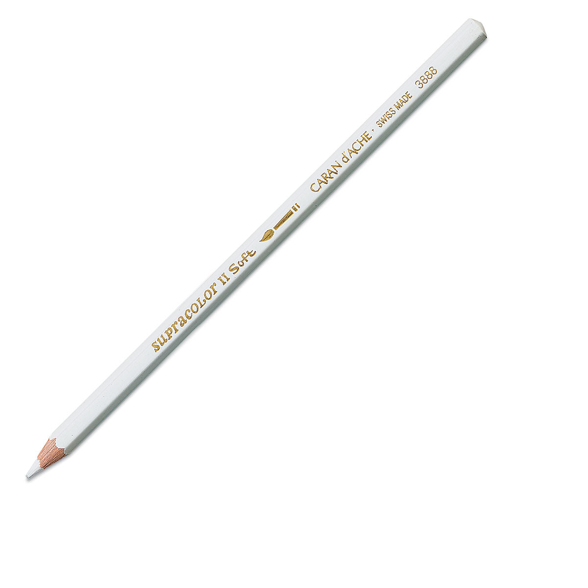 Caran d-Ache Caran d'Ache Aquarellfarbstift Supracolor Soft – Weiss, im Metalletui, Ø 3,8 mm, FSC
