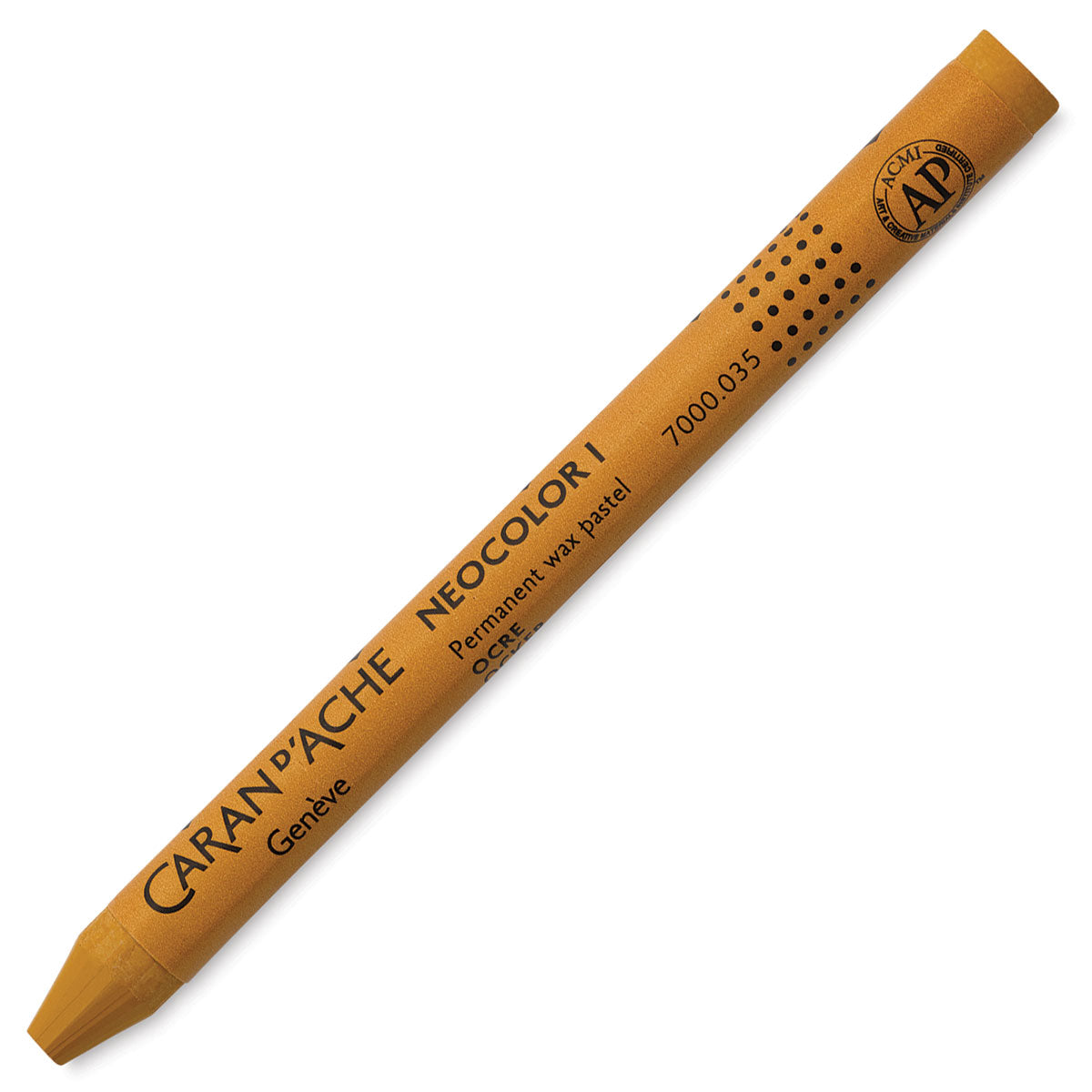 Caran d-Ache Caran d'Ache Neocolor Wachsmalkreide – ocker, Ø 9 × 100 mm, wasserfest, lichtbeständig