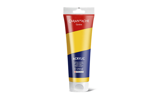 Caran d-Ache Acrylfarbe – Goldgelb, 250 ml