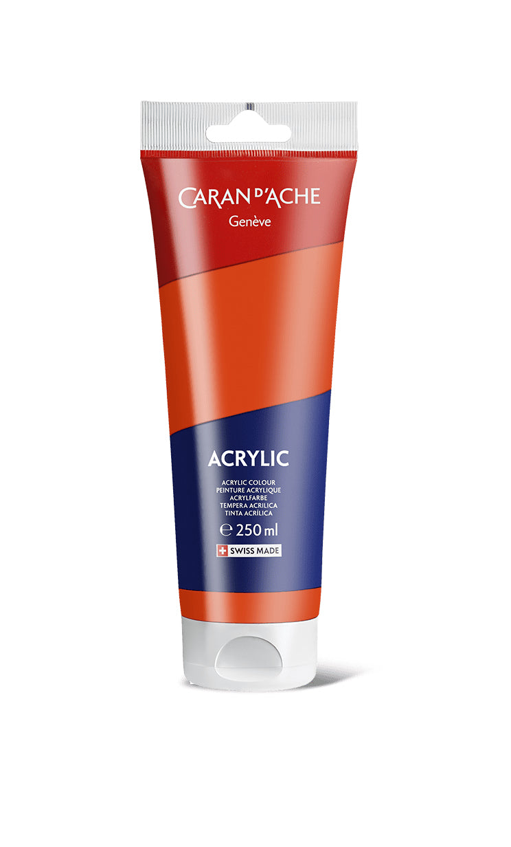 Caran d-Ache Caran d'Ache – Acrylfarbe – Zinnoberrot, 250 ml