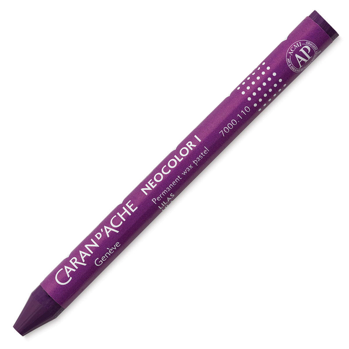 Caran d-Ache Caran d'Ache Wachsmalkreide – Flieder, Ø 9 × 100 mm, 1er-Pack, wasserfest, lichtbeständig