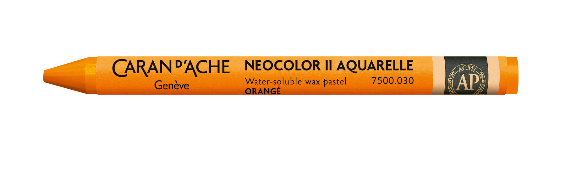 Caran d-Ache Caran d'Ache Neocolor II Aquarellfarbstift – Orange, Mine Ø 8,6 mm