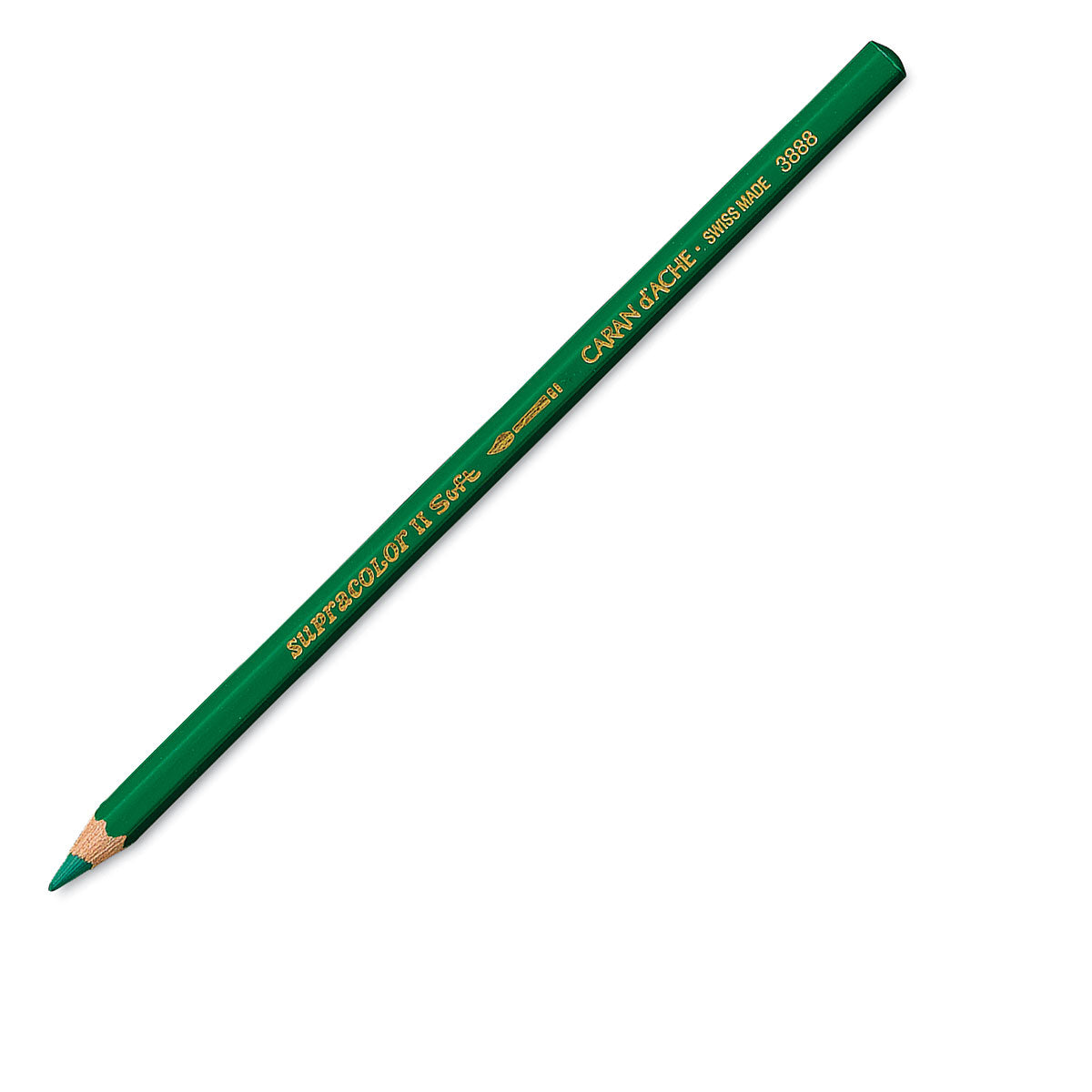 Caran d-Ache Caran d'Ache Aquarellfarbstift Supracolor Soft – Tannengrün, im Metalletui, Ø 3,8 mm, FSC