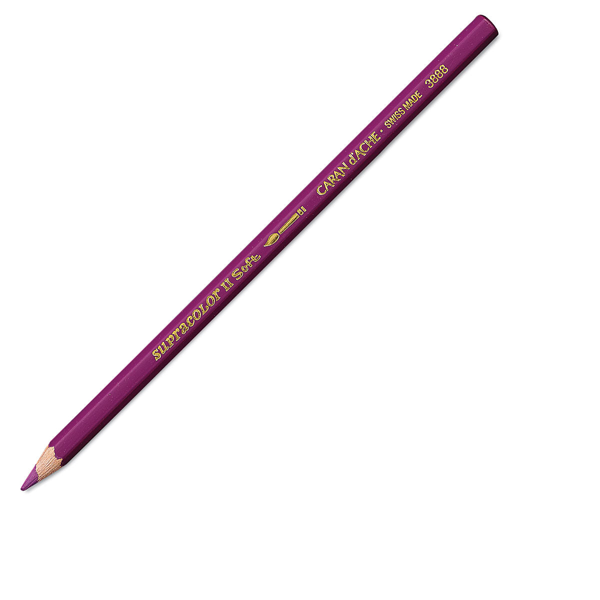 Caran d-Ache Caran d'Ache Aquarellfarbstift Supracolor Soft – purpurviolett, im Metalletui, Ø 3,8 mm, FSC