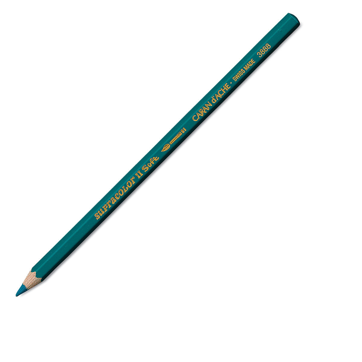 Caran d-Ache Caran d'Ache Aquarellfarbstift Supracolor Soft – malachitgrün, im Metalletui, Ø 3,8 mm, FSC