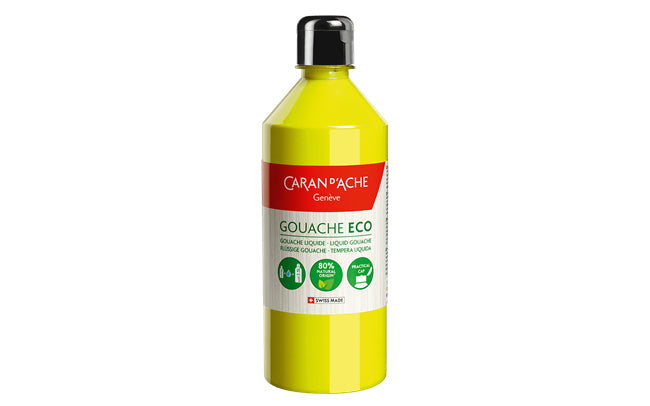 Caran d-Ache Caran d'Ache – Gouache – Leuchtendes Zitronengelb, 500 ml, für Papier & Karton
