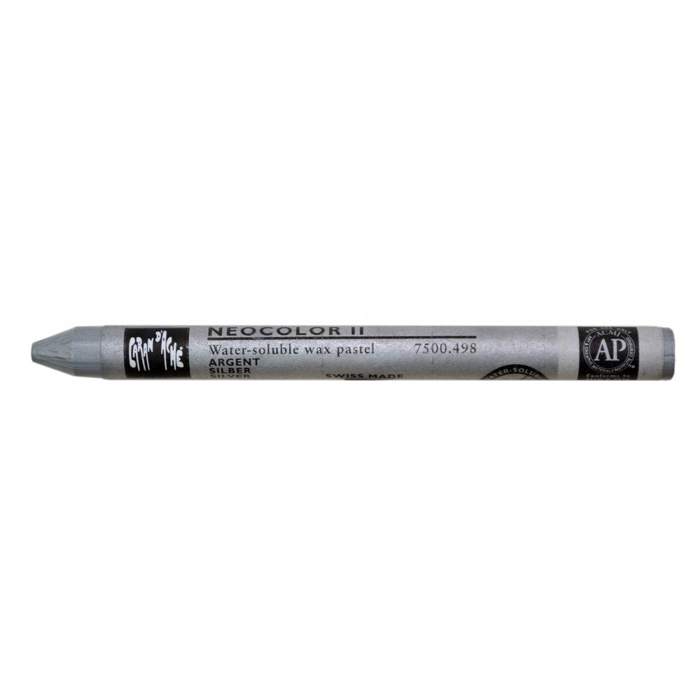 Caran d-Ache Caran d'Ache Neocolor Aquarellfarbstift – silber, Mine Ø 8,6 mm