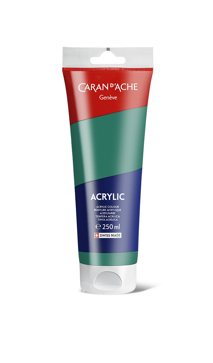 Caran d-Ache Caran d'Ache – Acrylfarbe – Smaragdgrün, 250 ml