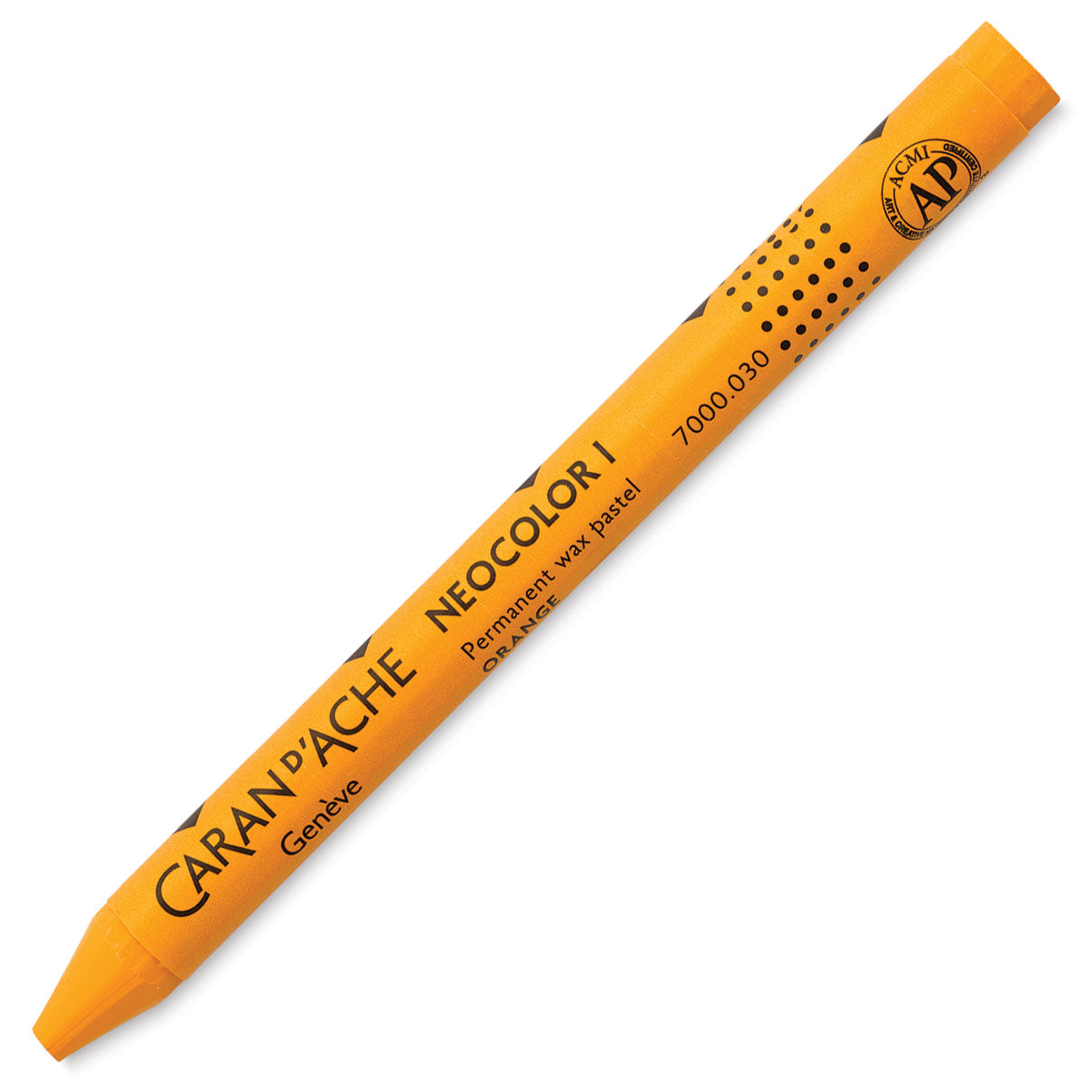 Caran d-Ache Caran d'Ache Neocolor Wachspastellkreide – orange, Ø 9 × 100 mm, 1er-Pack, wasserfest, lichtbeständig