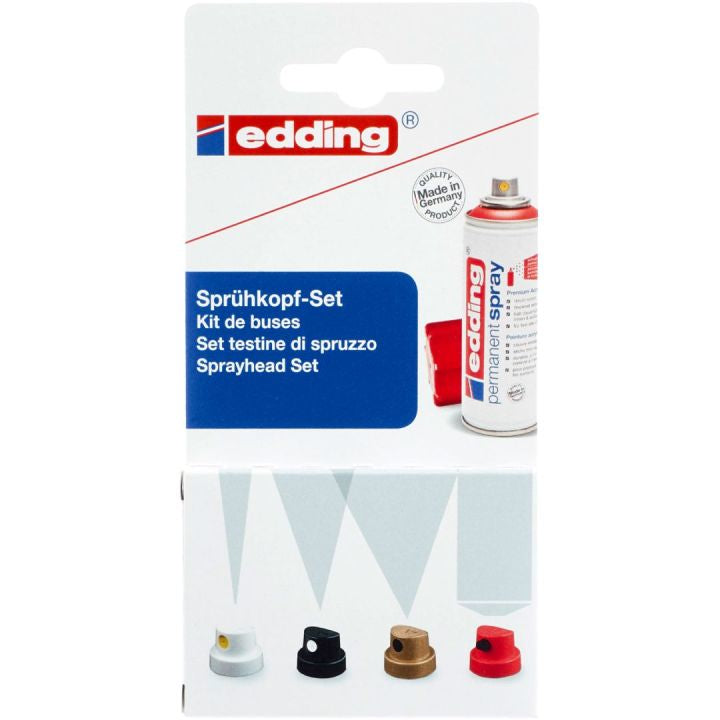 Edding Sprühkopfset – 6 Stück – sortiert
