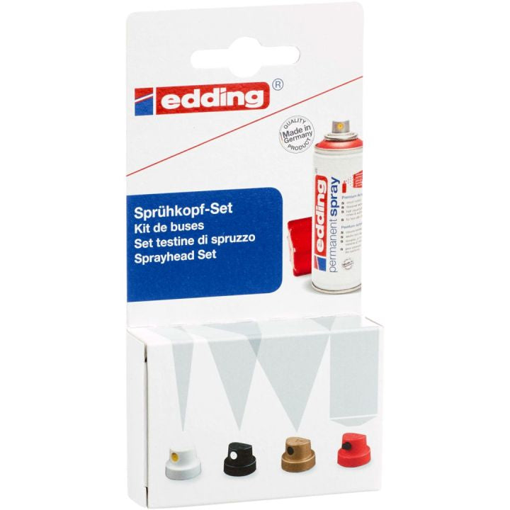Edding Sprühkopfset – 6 Stück – sortiert