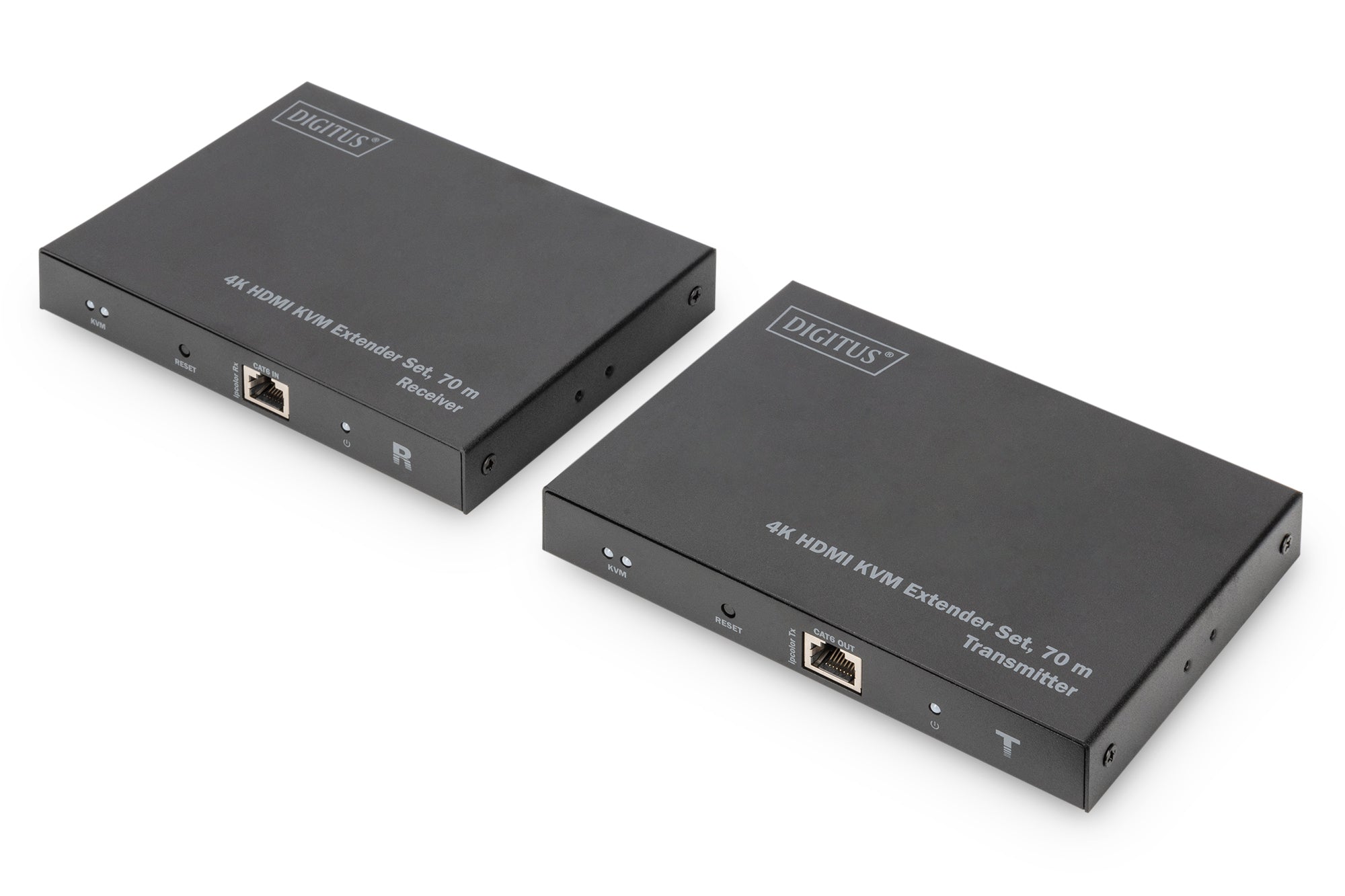 Digitus HDMI KVM-Extender-Set über Cat6/7/8, bis 70 m, 4K (3840 × 2160), 18 Gbit/s
