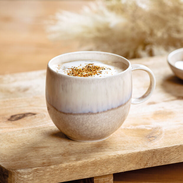 Villeroy & Boch Perlemor Sand Kaffeetasse – 0,29 l, Porzellan, 6 Stück