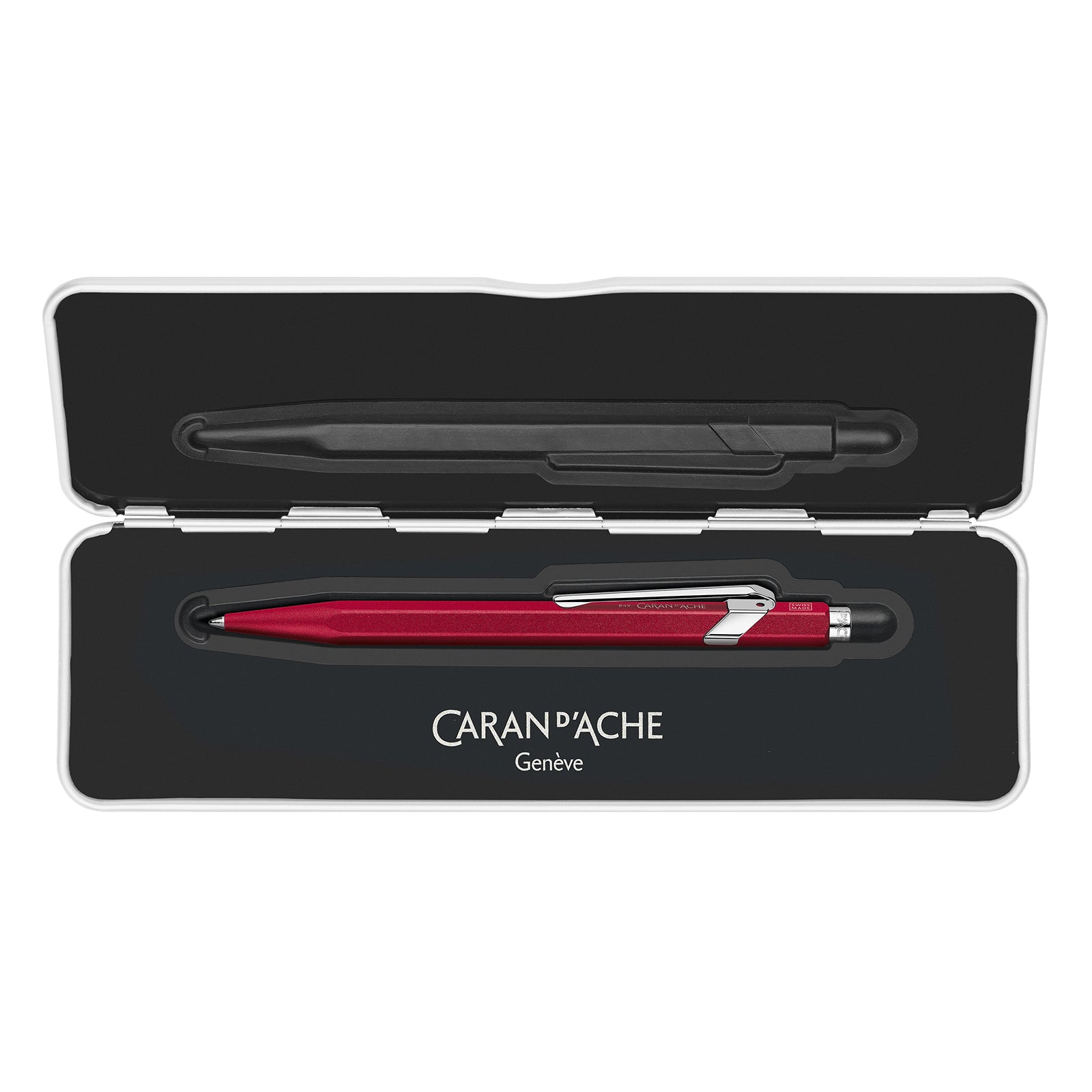 Caran d-Ache Caran d'Ache Kugelschreiber – Rot, Aluminium