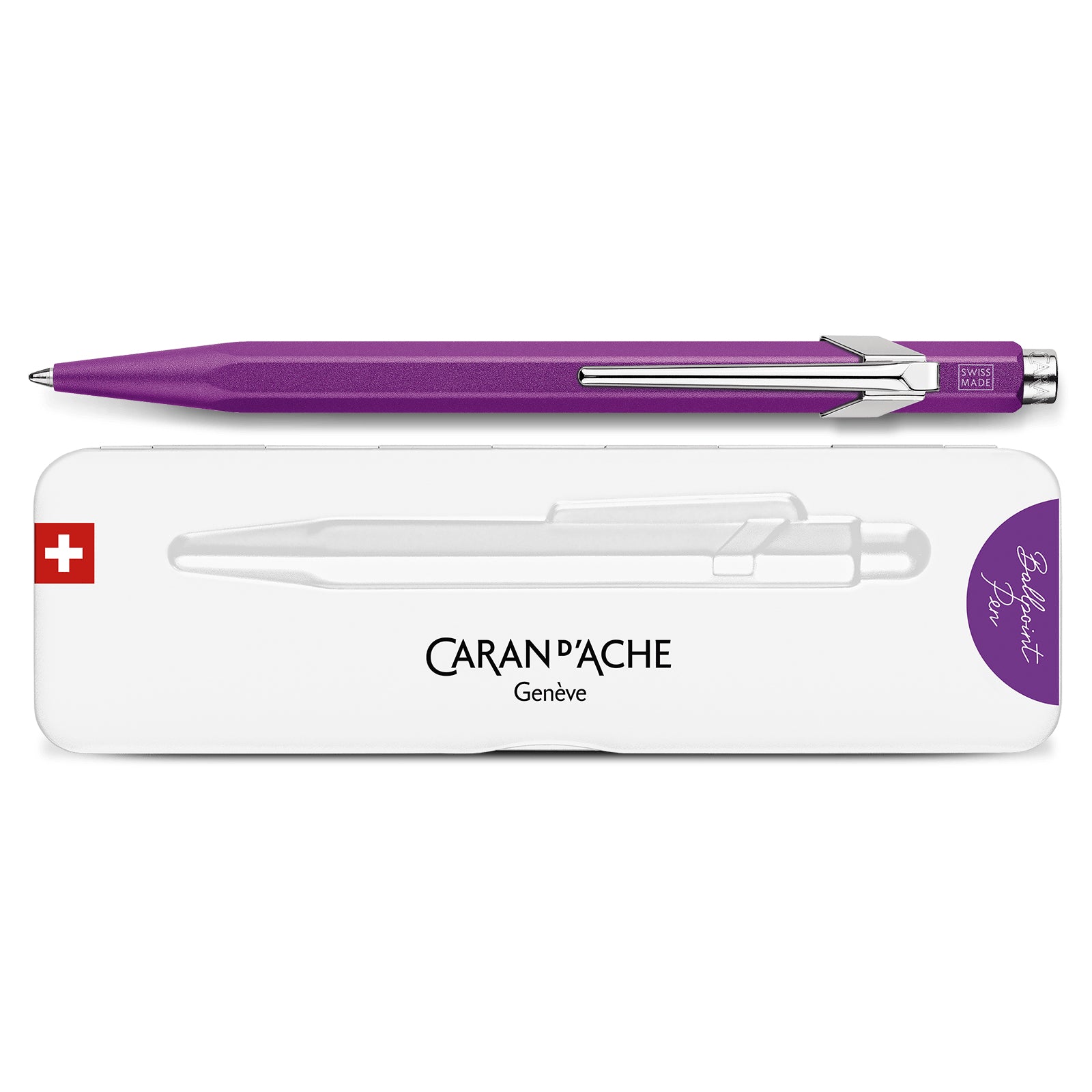 Caran d-Ache Caran d'Ache Kugelschreiber – Violett, Aluminium