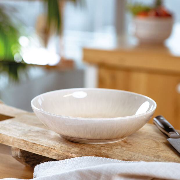Villeroy & Boch Schale – 1,3 l, Porzellan, beige, mikrowellengeeignet, 1 Stück