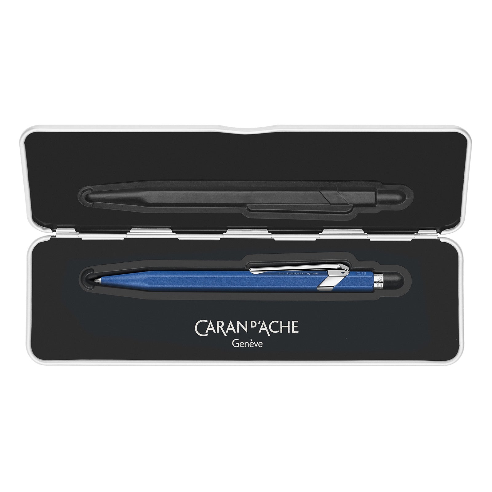 Caran d-Ache Caran d'Ache Kugelschreiber – Blau, Aluminium