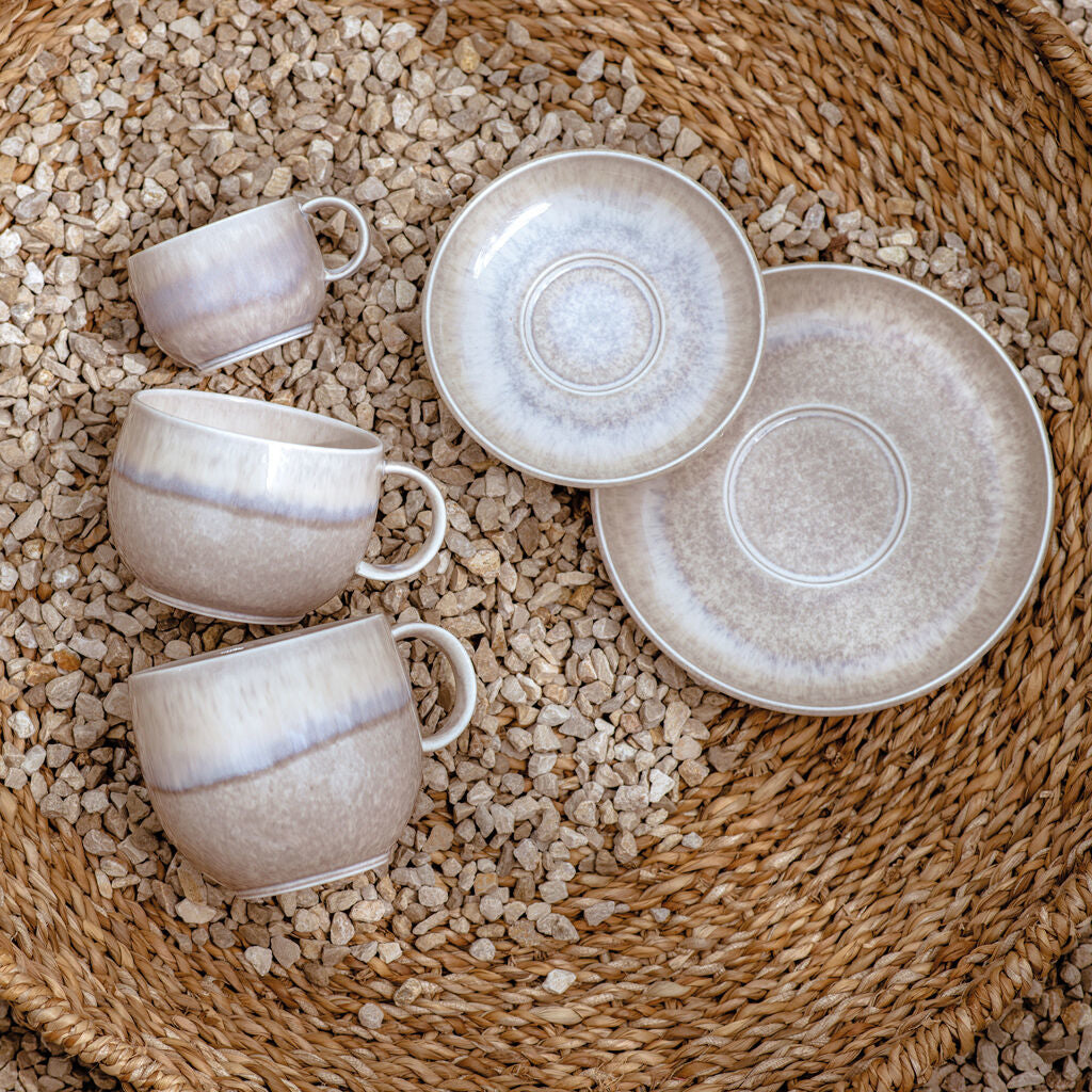 Villeroy & Boch Perlemor Sand Untertasse – Porzellan, beige, spülmaschinenfest, mikrowellenfest, backofentauglich