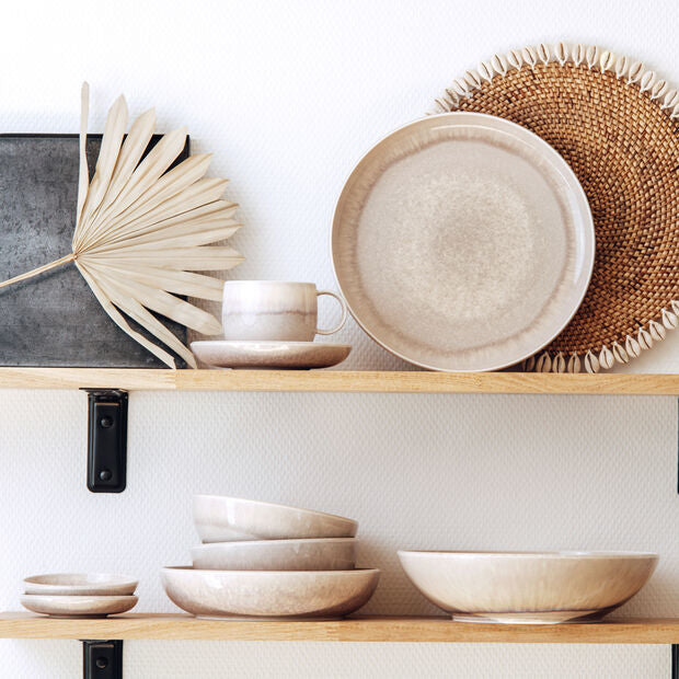 Villeroy & Boch Speiseteller – Porzellan, beige, spülmaschinenfest, mikrowellengeeignet, backofentauglich