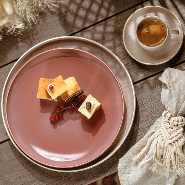 Villeroy & Boch Speiseteller – Porzellan, beige, spülmaschinenfest, mikrowellengeeignet, backofentauglich