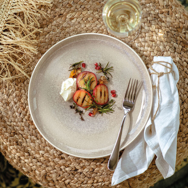 Villeroy & Boch Speiseteller – Porzellan, beige, spülmaschinenfest, mikrowellengeeignet, backofentauglich