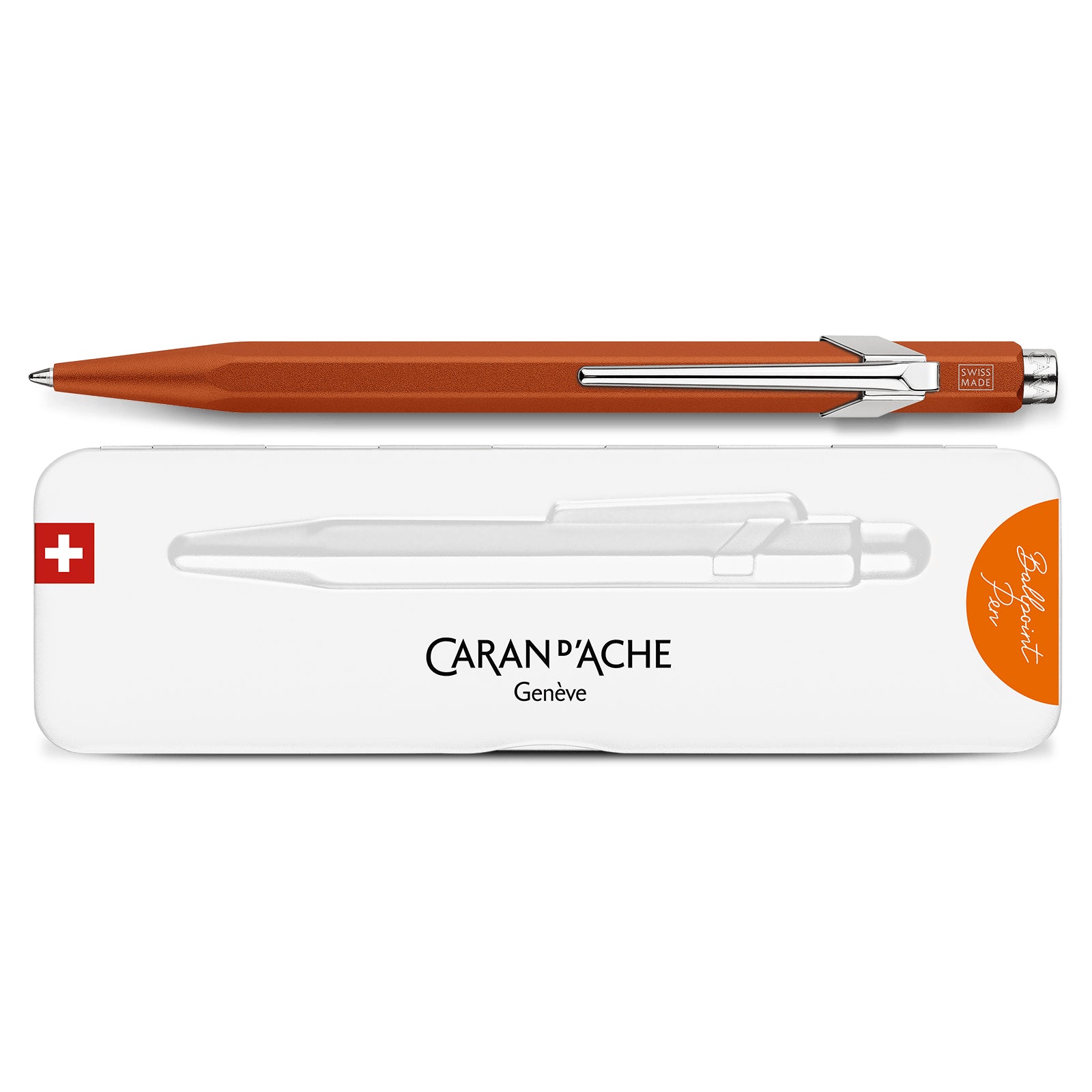 Caran d-Ache Caran d'Ache Kugelschreiber – Orange, Aluminium