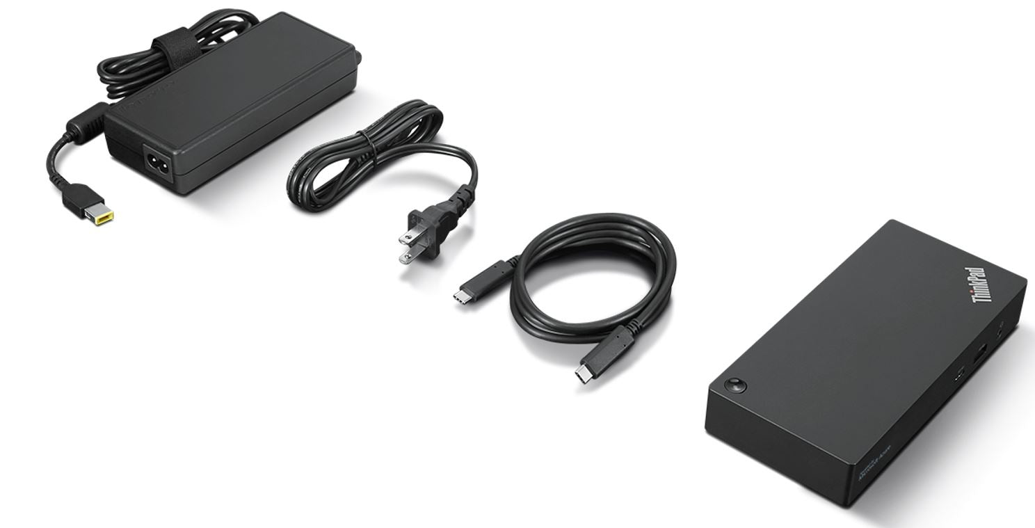 Lenovo ThinkPad Universelle Dockingstation – USB-C, 2× DP, 1× HDMI, 1× USB-A, 96 W PD, GbE, für Windows 7/10/11
