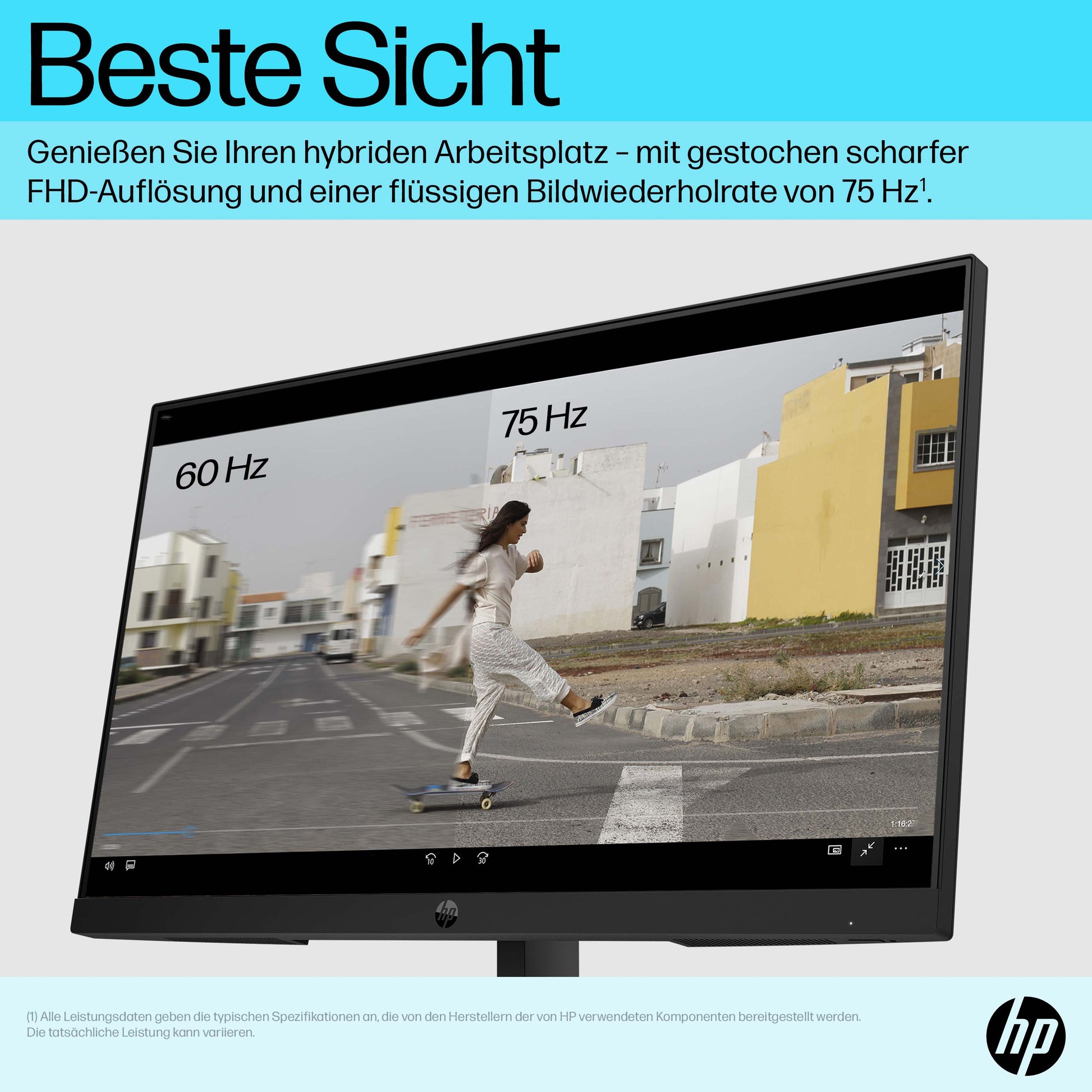 HP P24v G5 – Monitor, 23,8" 1920 × 1080 (Full HD), Schwarz