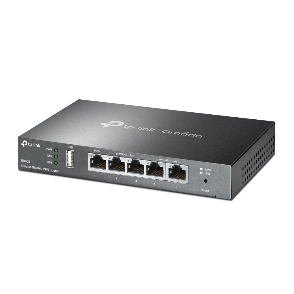TP-Link Omada Gigabit – VPN-Router – 5×GbE, bis 4×WAN, 20×IPsec, 1U