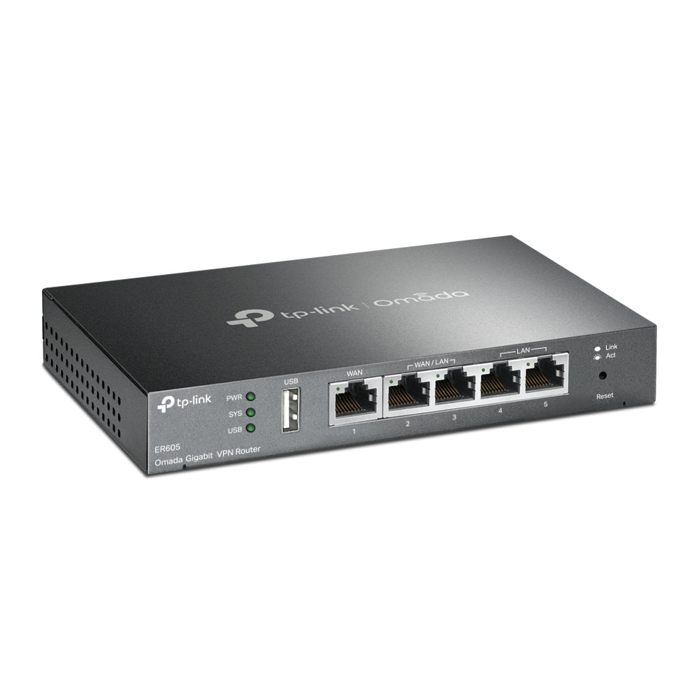 TP-Link Omada Gigabit – VPN-Router – 5×GbE, bis 4×WAN, 20×IPsec, 1U