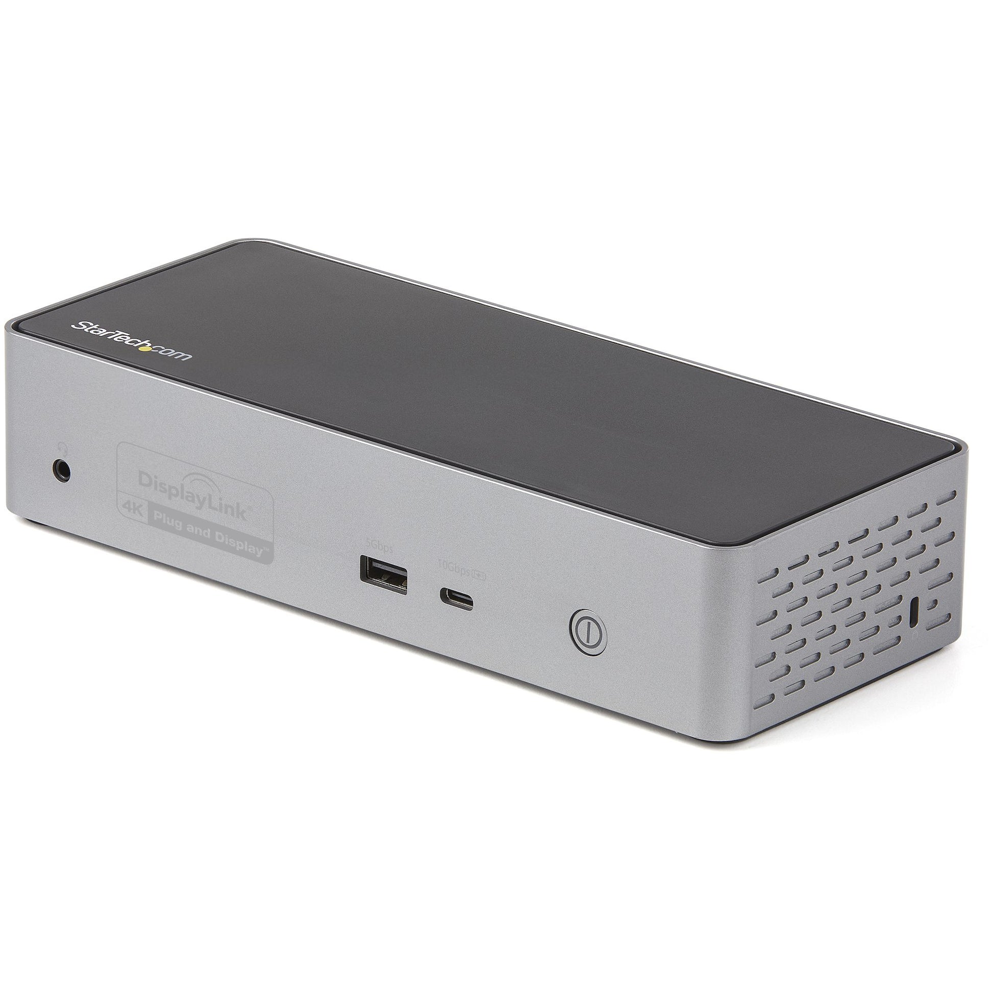 StarTech.com Dockingstation – USB-C, 4× DP, 4× HDMI, 3× USB-A, 100 W PD, GbE, 3,5 mm Audio, für Windows/Mac