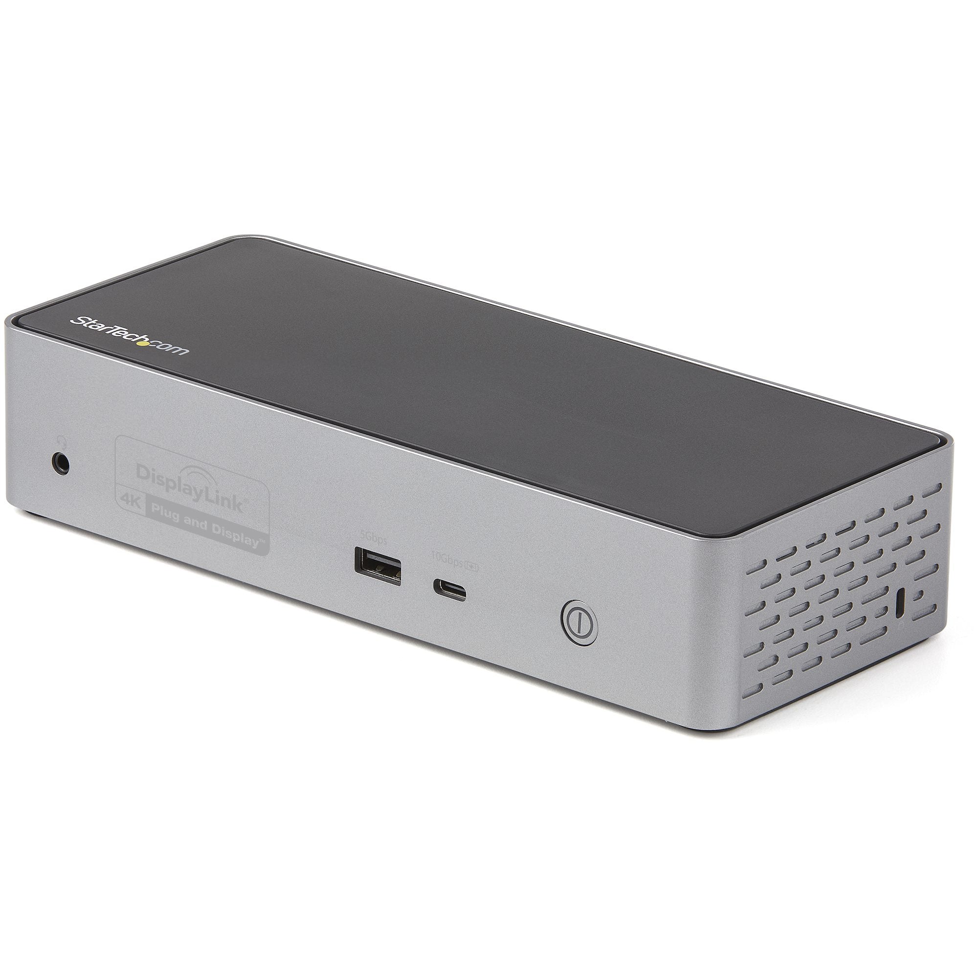 StarTech.com Dockingstation – USB-C, 4× DP, 4× HDMI, 3× USB-A, 100 W PD, GbE, 3,5 mm Audio, für Windows/Mac