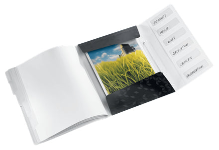Leitz Ordner WOW – schwarz, Kunststoff