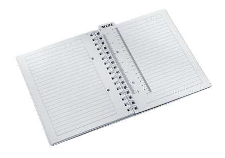 Leitz Collegeblock – A5 – Doppelspirale, mikroperforiert, 4-fach gelocht, Sichthülle, Stiftschlaufe, gelb, FSC