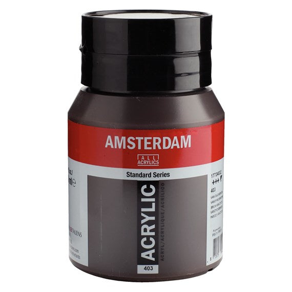 Royal Talens Amsterdam Acrylfarbe – Braun – 500 ml, Tube – für Leinwand, Papier, Holz