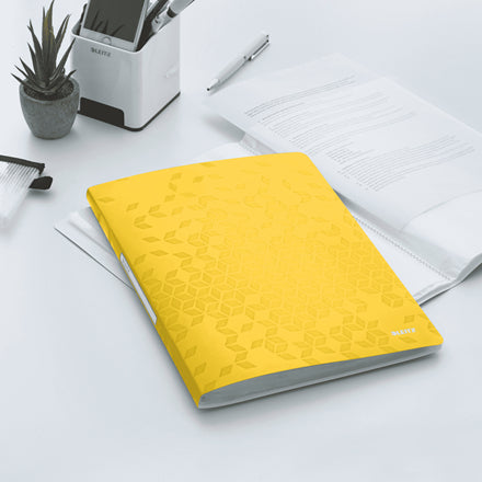 Leitz Sichtbuch WOW, für A4, 20 Hüllen – Polypropylen (PP) – Gelb
