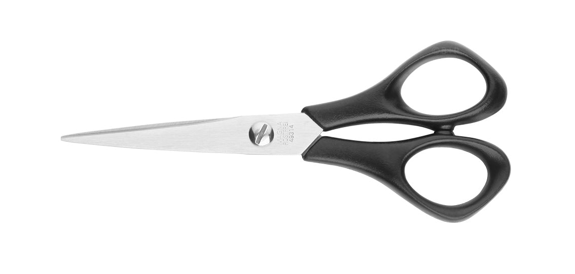 Lerche Magna 484 Schere 14,0 cm, spitz – Edelstahl, Softgrip, Schwarz
