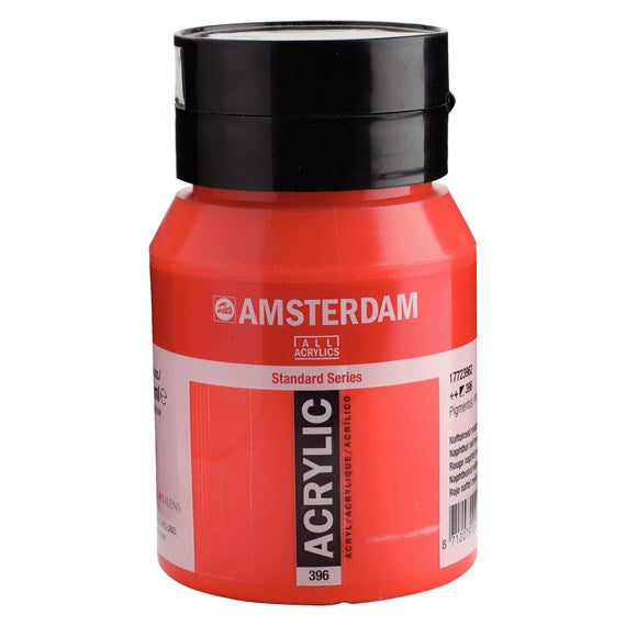 Royal Talens Amsterdam – Acrylic Standard – Acrylfarbe – Mittel Naphtholrot, 500 ml