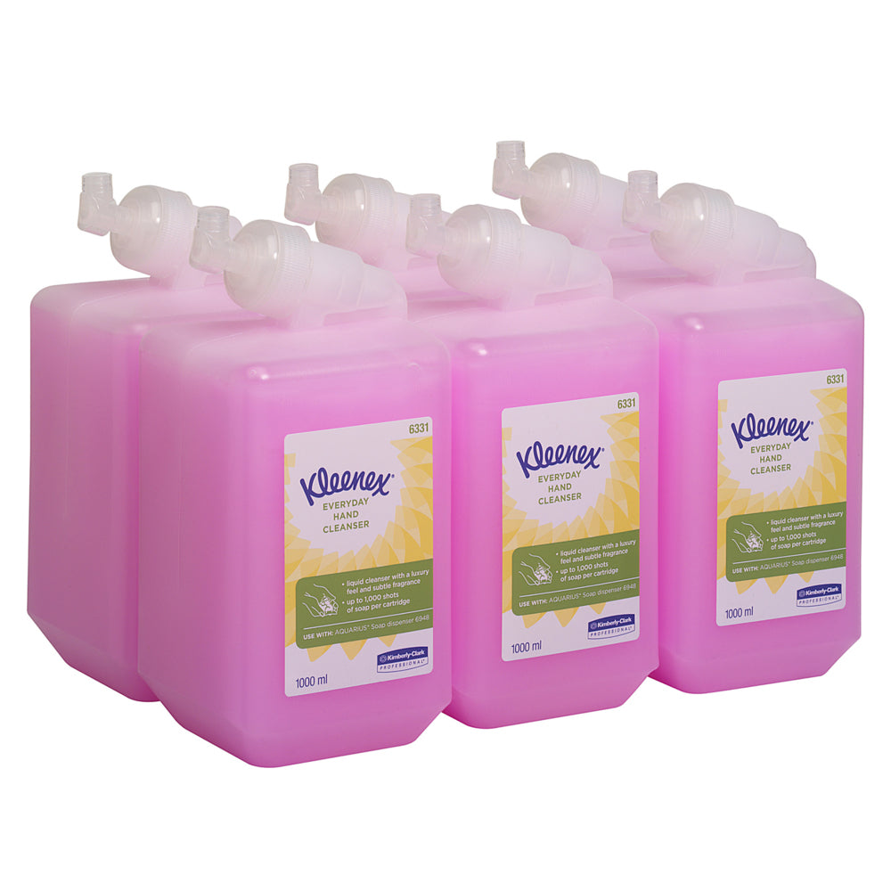 Kleenex Flüssige Handseife – Parfümiert – 1 l – Pink
