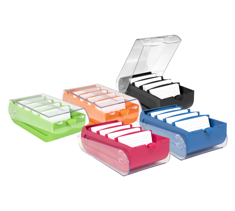 Biella Karteikasten Bunny – für A8 quer – mit Deckel, schwarz