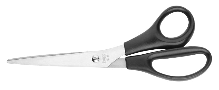 Lerche Universalschere – 21,0 cm, Edelstahl, für Rechtshänder, spitz, Kunststoff, schwarz