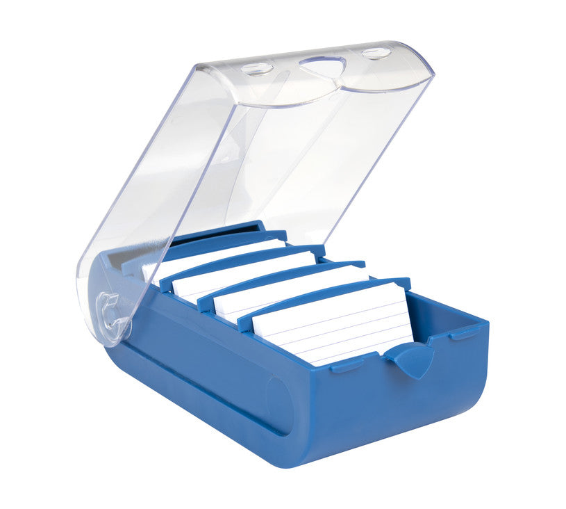 Biella Karteikasten Bunny – für A7 quer – mit Deckel, blau