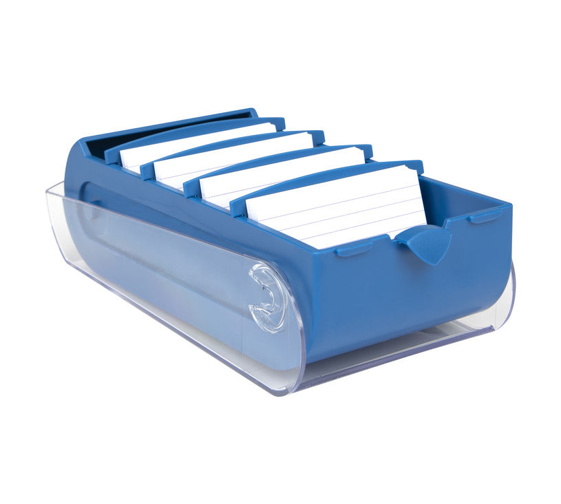 Biella Karteikasten Bunny – für A7 quer – mit Deckel, blau